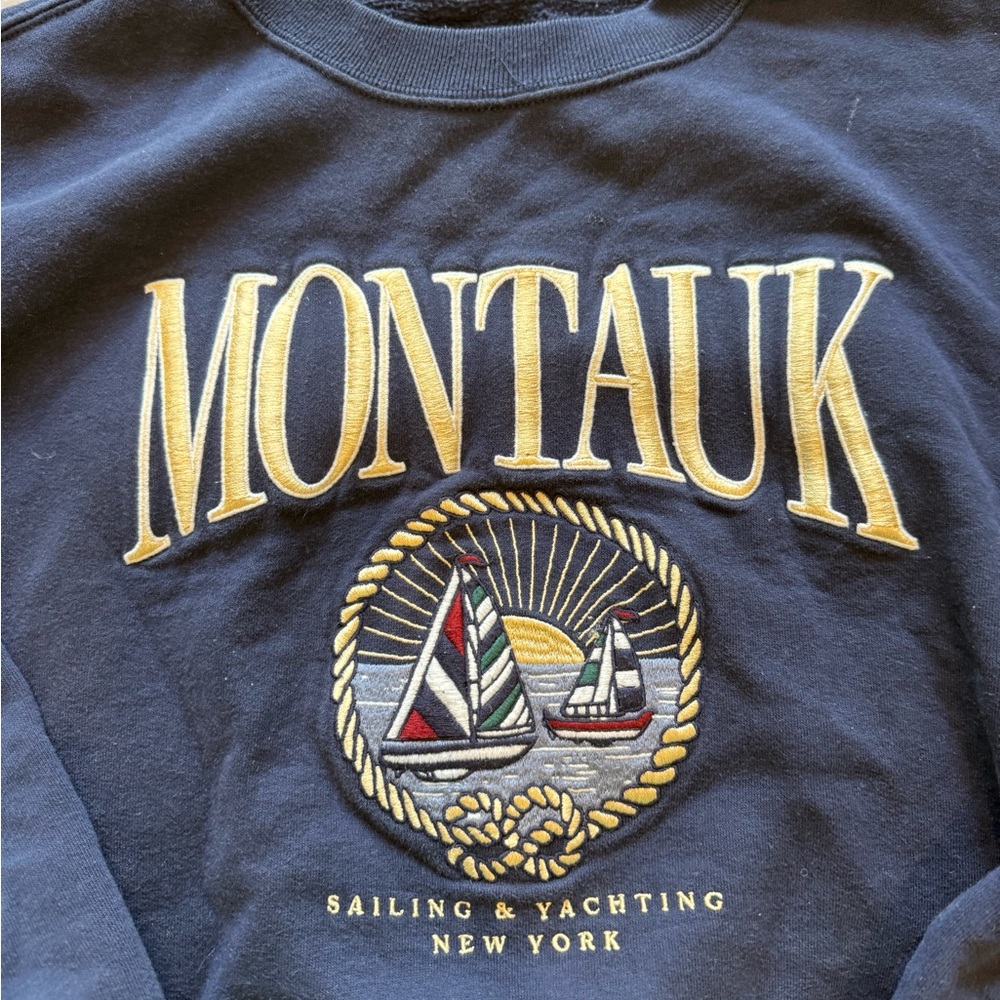 Abercrombie & Fitch Navy Montauk Sweatshirt - Picture 3 of 5
